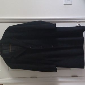 Michael Kors Men's Black Wool Trench Coat